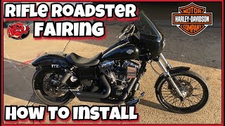 Rifle Roadster Fairing HOW TO INSTALL on a DYNA [upl. by Lepp]