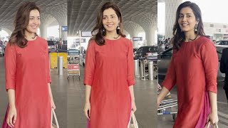 The Sabarmati Report Actress Raashii Khanna At Mumbai Airport [upl. by Irak]