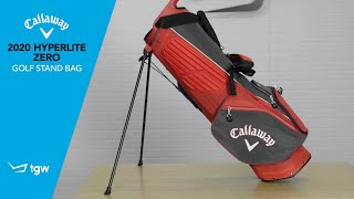 Callaway 2020 HyperLite Zero Golf Stand Bag [upl. by Egap]