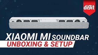 Xiaomi Mi Soundbar Unboxing amp How to setup with your TV  Digitin [upl. by Amerd223]