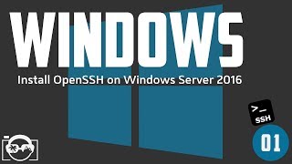 Install OpenSSH on microsoft windows server 2016 and open ssh port 22 in windows firewall [upl. by Tessa656]