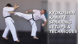 Kyokushin Karate Training  Sparring Setups amp Techniques [upl. by Matronna860]