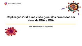 Virologia Básica Estratégias de Replicação Viral [upl. by Scandura]