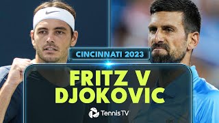 Taylor Fritz vs Novak Djokovic Highlights  Cincinnati 2023 [upl. by Olgnaed]