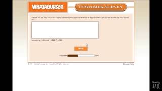 Take The Whataburger Survey Online [upl. by Onra]