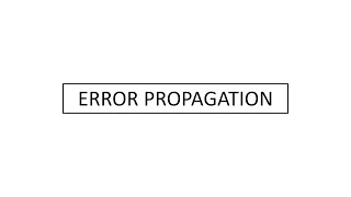 Error Propagation  Differentials [upl. by Alejoa857]