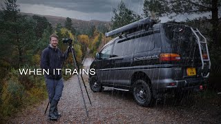 A Photography Roadtrip When it Rains  Small Camper Van [upl. by Cristionna]