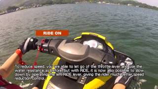 YAMAHA WaveRunner New feature quotRiDEquot  How to operate [upl. by Letsirhc574]