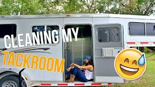 How To Clean The Tack Room In A Horse Trailer [upl. by Hartzell]