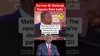 See how Dr Matiangi Exposes Ruto badly [upl. by Ybba706]