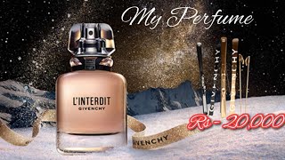 I Share My Favourite Perfume  GIVENCHY LINTERDIT Fragrance Review by rukhma Naveed [upl. by Kcirddet]