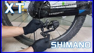 Schaltrollen wechseln Shimano XT Schaltwerk Fahrradwerkstatt [upl. by Eeliram289]