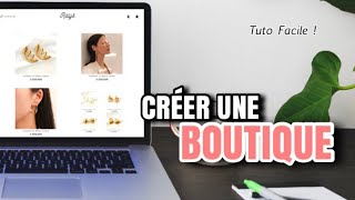 4 Comment créer UNE BOUTIQUE DE VENTE EN LIGNE un SITE WEB de vente pour sa marque  Page Accueil [upl. by Osugi]