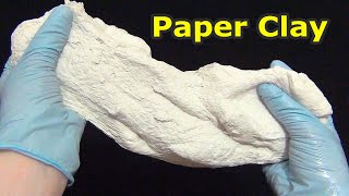 The Best Paper Clay Recipe without water  How to make paper clay for modeling [upl. by Enneire]