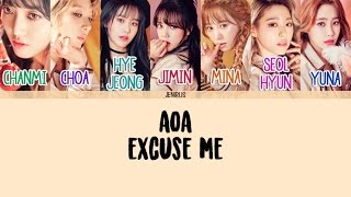 AOA  Excuse Me HanRomEng Picture  Color Coded Lyrics HD [upl. by Fletcher320]