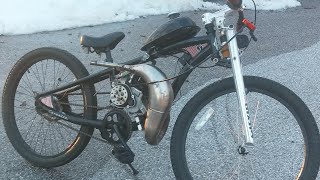 motorized bicycle minarelli 70cc hybrid 60mph [upl. by Oneida]