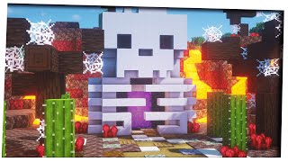 Minecraft  Skeleton Nether portal Tutorial Creative Nether Portal designs [upl. by Caz]