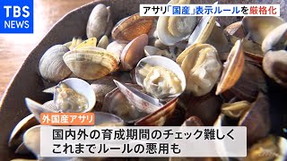 アサリ産地偽装問題 食品表示を厳格化 [upl. by Itak]