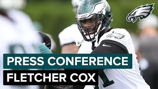 Fletcher Cox Talks About Bennett amp Ngata Helping Lead the DLine  Eagles Press Conference [upl. by Nyleimaj]