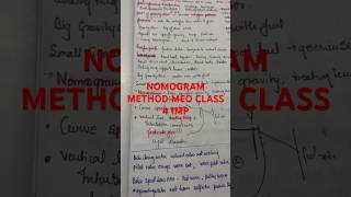 NOMOGRAM method for dia of gravity disc MEO CLASS 4 important question [upl. by Brew444]