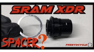 SRAM XDR Freehub With Spacer To Run XD MTB Cassettes [upl. by Sheaff]