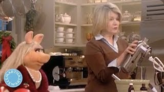 Homemade Peppermint Bark Cookies with Miss Piggy  Martha Stewart [upl. by Shah40]