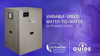 GeoComfort VariableSpeed WatertoWater Geothermal Heating Cooling and Hot Water System [upl. by Friday]