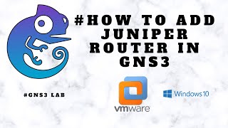 How to add Juniper Router in GNS3 [upl. by Lohse]