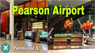 4K 🇨🇦 Terminal 1 Departures E Gates Pearson Airport ✈️ YYZ  Toronto [upl. by Marisa]