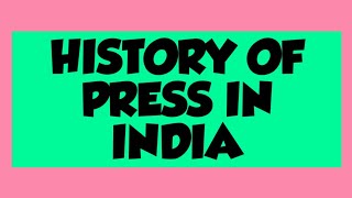 History of Press in India in HINDI History of Print MediaUGC NET MASS COMM By PRIYANKA RANA [upl. by Teraj235]