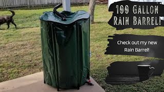 100 GALLON capacity collapsible rain barrel 100 Gallons [upl. by Nataline]