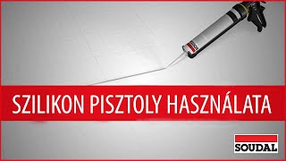 Hogyan használjuk a szilikonpisztolyt 👉 Szilikon kinyomó pisztoly használata [upl. by Faro928]