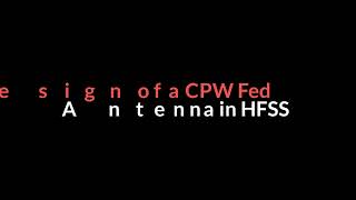 CPW Fed Bowtie Antenna Design in HFSS [upl. by Bilek]