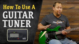 How To Use An Electronic Guitar Tuner Beginners [upl. by Ame]