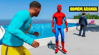 PEGUEI A ROUPA DO HOMEM ARANHA NO GTA 5 [upl. by Druce]