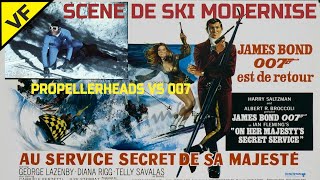 Popellerheads VS 007 Au service secret de sa majesté Scène en Ski Modernisé Modernised Sky Chase [upl. by Geesey]