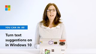 How to turn text suggestions on in Windows 10 [upl. by Ramburt]