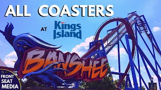 All Coasters at Kings Island  OnRide POVs  Front Seat Media [upl. by Oine]