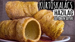 Kürtőskalács házilag sütőben sütve [upl. by Torr]