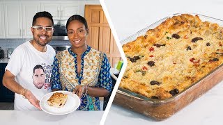 How To Make Trini Bread Pudding  Foodie Nation [upl. by Cinnamon894]