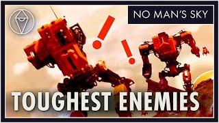 8 Toughest Enemy Encounters in No Mans Sky  Combat Gameplay [upl. by Findlay]