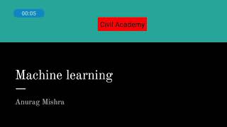 Well defined learning problems in Machine Learning  Civil Academy [upl. by Ransell]