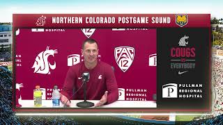 WSU Football Jake Dickert Northern Colorado Postgame 91623 [upl. by Sancho]