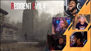 Gamers React to Leon Saying The Iconic Phrase ENDING  Resident Evil 4 Remake Demo [upl. by Serica]