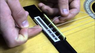 How To Restring a Classical Guitar [upl. by Linet704]