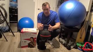 Bowflex 840 Adjustable Kettlebell video review by Scott [upl. by Allemahs]