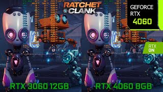 RTX 3060 vs RTX 4060  12GB vs 8GB VRAM Usage Comparison at 1080p in Ratchet amp Clank Rift Apart PC [upl. by Telfer]