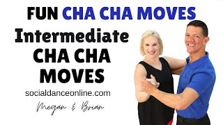 Fun Intermediate Cha Cha Patterns  Cha Cha Moves [upl. by Eisiam156]