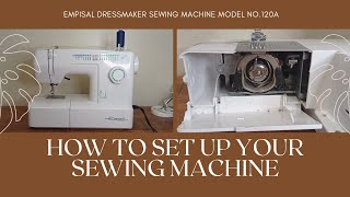 How To Set Up Your Empisal Sewing Machine Dintle Pondo South African YouTuber [upl. by Kacerek]