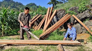 Building a wooden house the first important steps to building a new wooden house part 1 [upl. by Waldman]